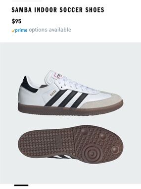 Adidas soccer samba sneakers
